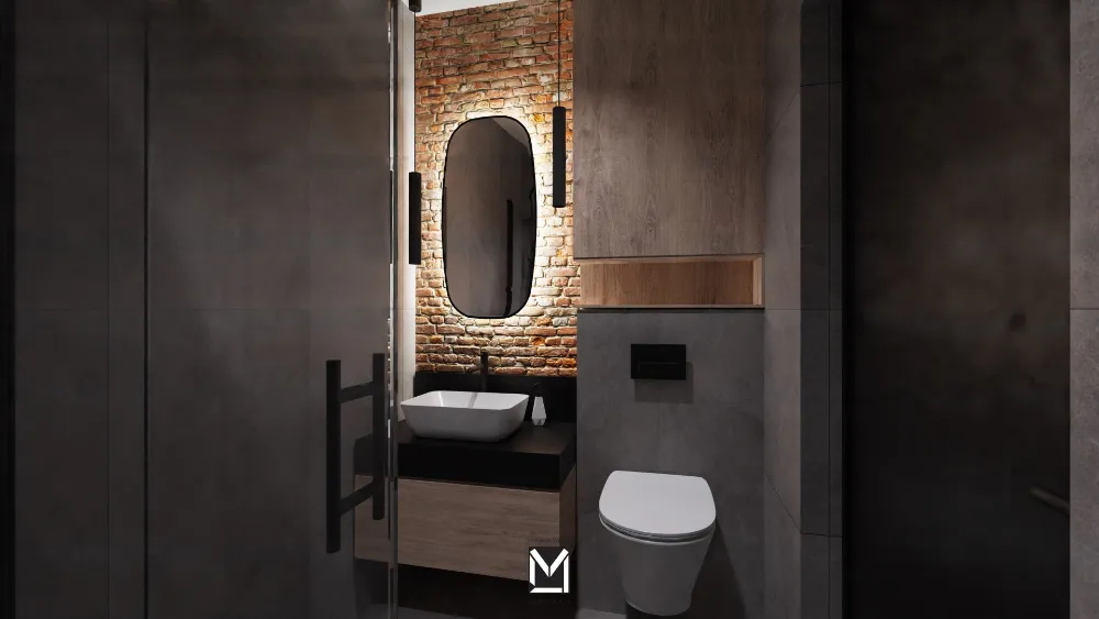 łazienka w cegle