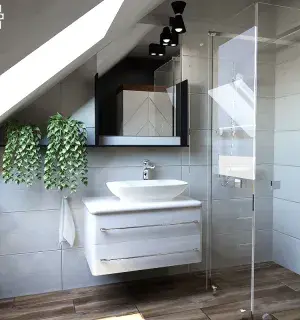 Łazienka na poddaszu to bardzo wygodna przestrzeń, szczególnie jeśli umiejscowi się ją w pobliżu sypialni. Dzięki temu od razu po kąpieli można udać się pod ciepłą kołdrę. Jednak w takich wnętrzach trzeba liczyć się ze skosami i wziąć je pod uwagę w czasie planowania aranżacji – sprawdź propozycję takiej łazienki od studia strzelecka design.