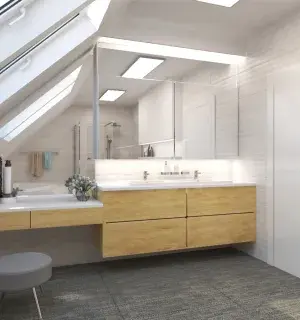 łazienka na poddaszu