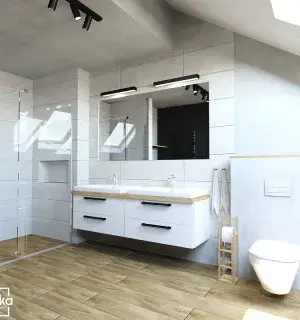 łazienka black & white