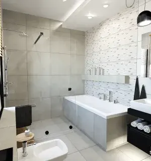 Jasna łazienka w nowoczesnym wydaniu