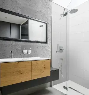 Metamorfoza łazienki - modna łazienka