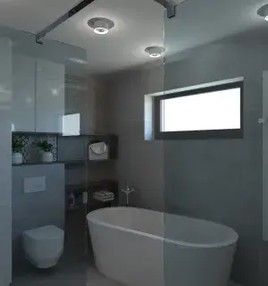 Nowoczesna łazienka z wanną