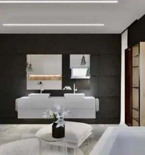 Nowoczesna łazienka z wanną