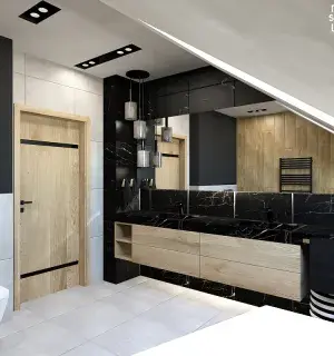 Nowoczesna łazienka z wanną