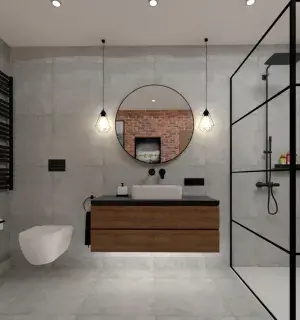 Nowoczesna łazienka z wanną