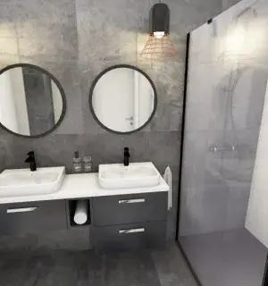 nowoczesna i elegancka łazienka