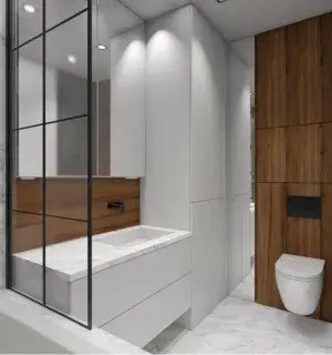 mała i funkcjonalna łazienka