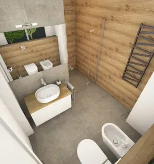 Nowoczesna łazienka z prysznicem