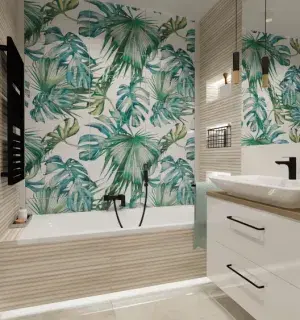 łazienka inspirowana naturą