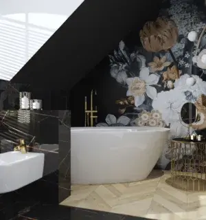 oryginalna i elegancka łazienka