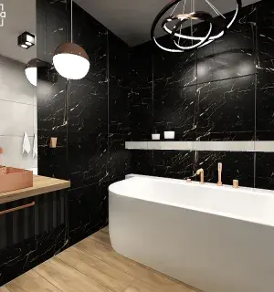 Nowoczesna łazienka z wanną