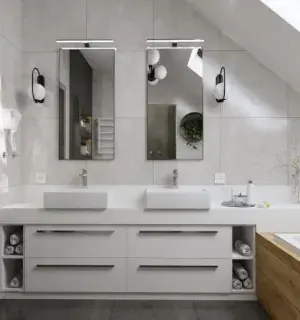 Nowoczesna łazienka z wanną