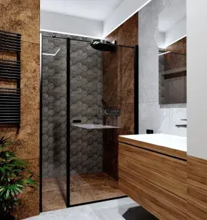 Nowoczesna łazienka z prysznicem