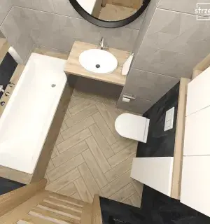 Łazienka Strzelecka Design w dwóch odsłonach