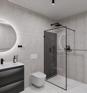 Mała łazienka dla mężczyzny w minimalistycznym stylu