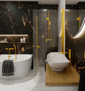 nowoczesna łazienka marmurowa