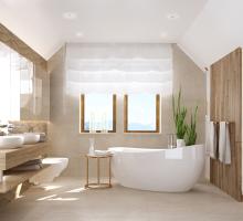 łazienka z sauną