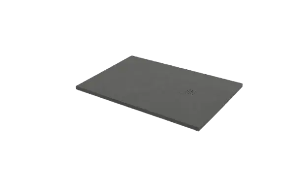 BRODZIK PROSTOKĄTNY BASE AKRON 80x100 LAVA Z SYFONEM