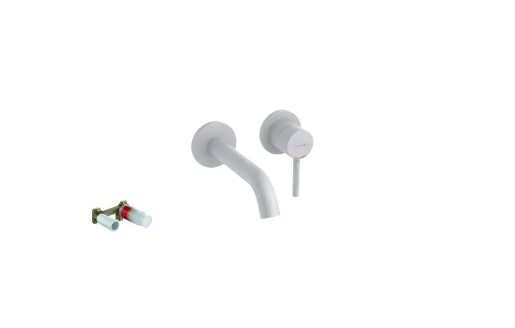 BATERIA UMYWALKOWA BOZZ PODTYNKOWA WYLEWKA 180 MM, BIAŁY MATOWY