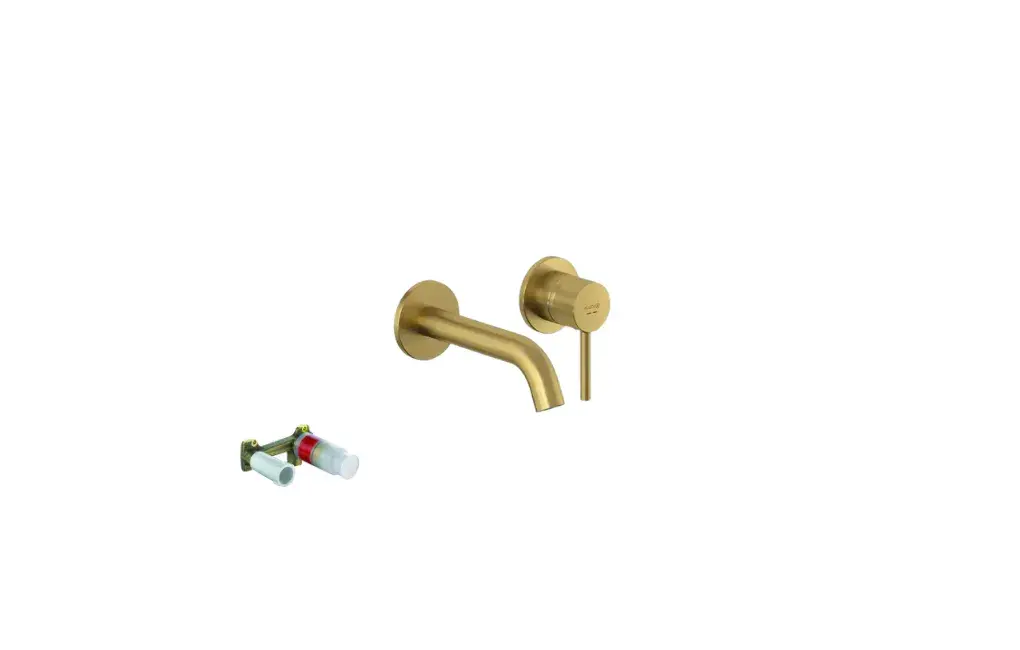 BATERIA UMYWALKOWA BOZZ PODTYNKOWA WYLEWKA 180 MM, ZŁOTY SZCZOTKOWANY