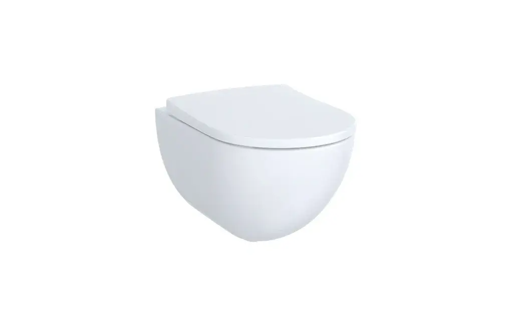 SET WC CALUNA Z DESKĄ WYPINANĄ WOLNOOPADAJĄCĄ BIAŁY, RIMFREE 51 cm