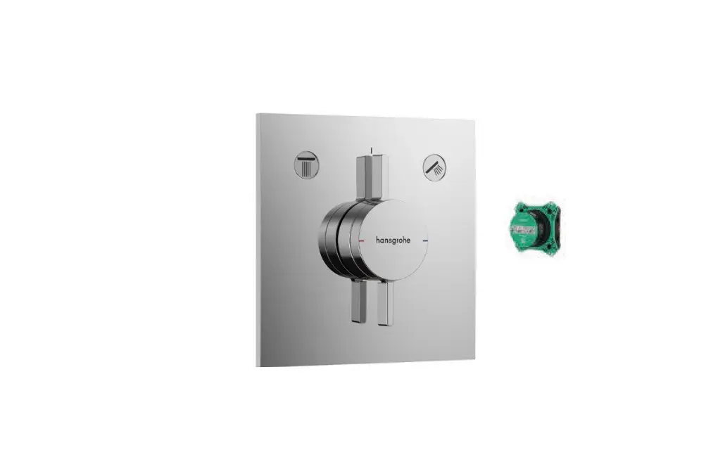 BATERIA PODTYNKOWA DUOTURN S DO DWÓCH ODBIORNIKÓW, CHROM