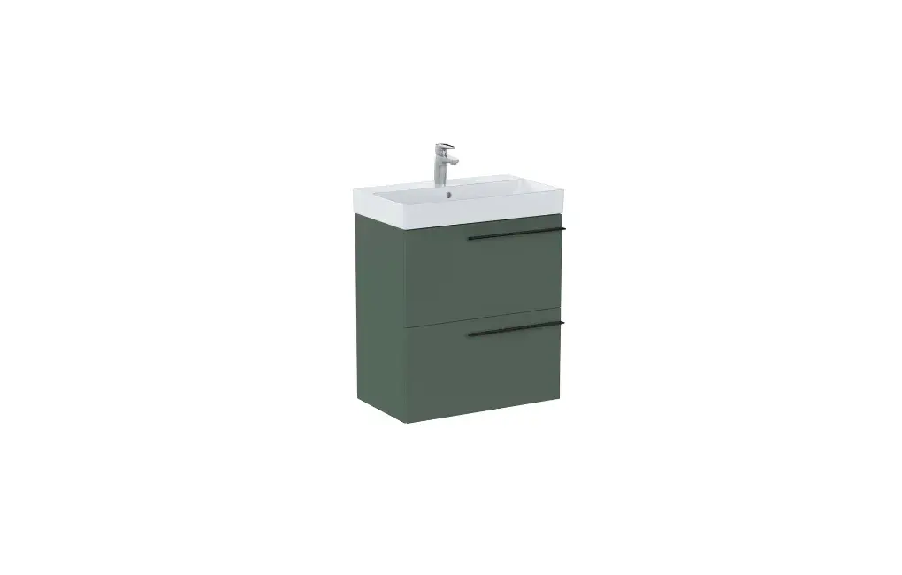 Szafka podumywalkowa 60x45 cm ELLA zielony mat, dwie szuflady