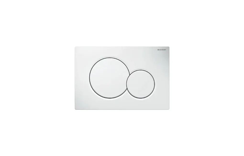 Przycisk WC Sigma 01 3/6L, biały mat tworzywo okrągłe