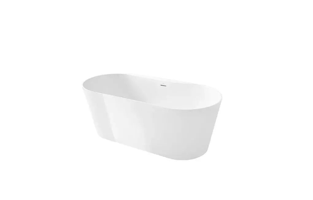 WANNA OWALNA WOLNOSTOJĄCA RAINA 165x75 CM STONEX KLIK-KLAK BIAŁA