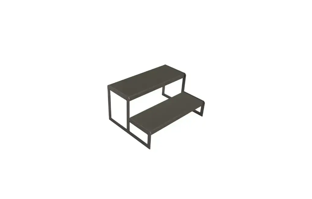 SCHODY ZEWNĘTRZNE SZARY MATOWY