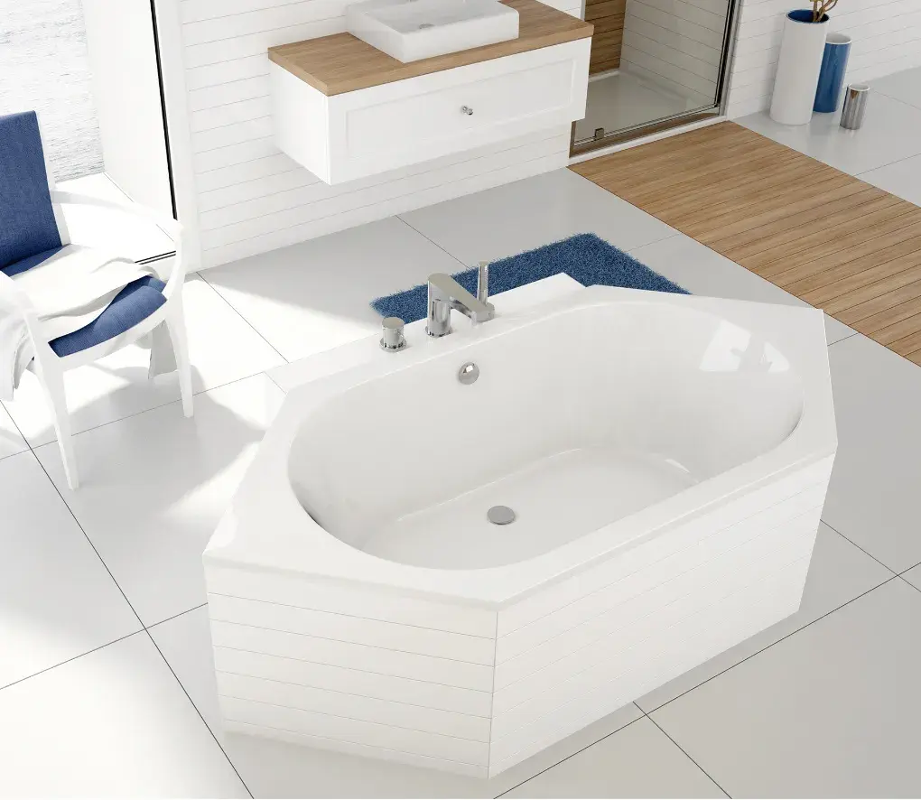 Wanna sześciokątna Free Line 190x90 cm