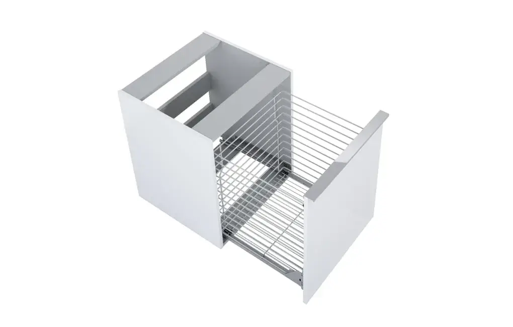 KOMODA Z KOSZEM CARGO WHITE 50x60x49 CM BIAŁY (KOMPL. Z 80 I 100)