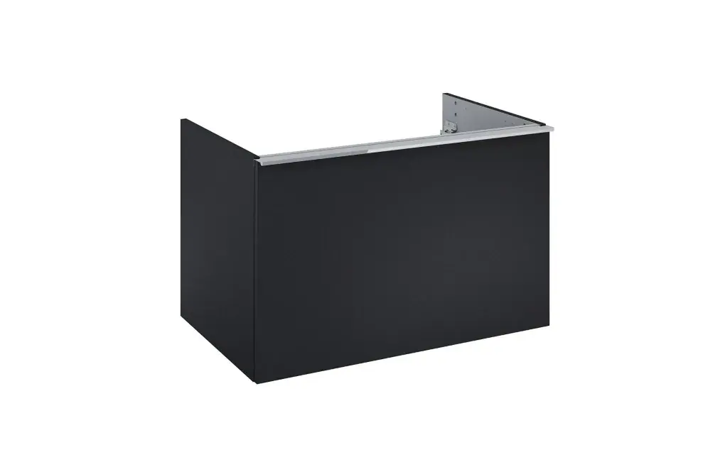 SZAFKA PODUMYWALKOWA WHITE 79x49x50 BLACK MAT (1 SZUF+WEWN.)