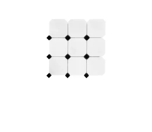 Mozaika Octagon white matt