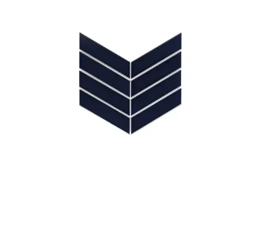 Mozaika Royal Chevron midnight 31,8x22,4 cm matt