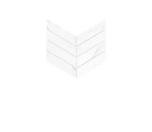 Mozaika Royal Chevron carrara 31,8x22,4 cm matt