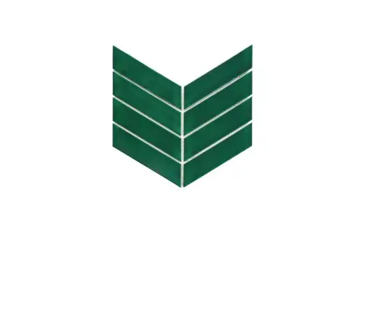 Mozaika Royal Chevron vert 31,8x22,4 cm matt