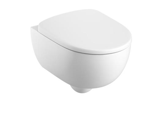 Miska WC bezkołnierzowa wisząca Nova Pro Premium 49 cm z deską wolnoopadającą