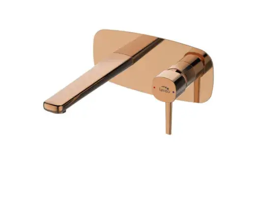 Podtynkowa bateria umywalkowa Pola różowe złoto