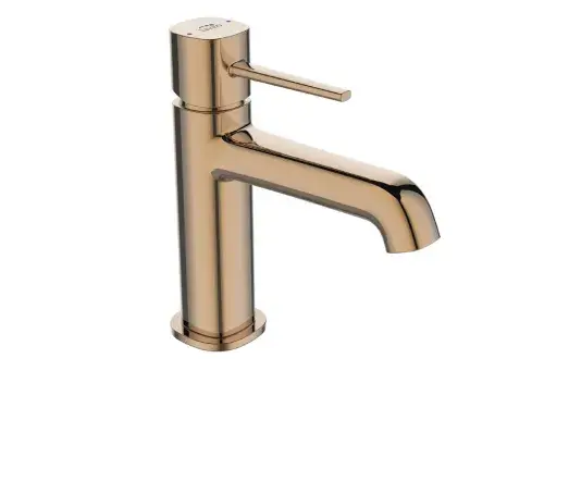 Stojąca bateria umywalkowa Pola różowe złoto