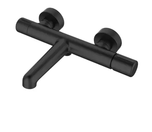 Ścienna bateria wannowa Pretto czarny