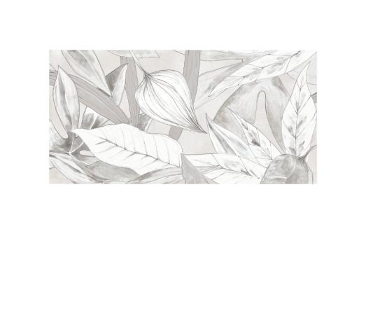 Gres Palladiana decoro foglie grigio 59.5x119.2 cm rektyfikowana