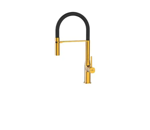 Stojąca bateria zlewozmywakowa Pola czarna/złoto