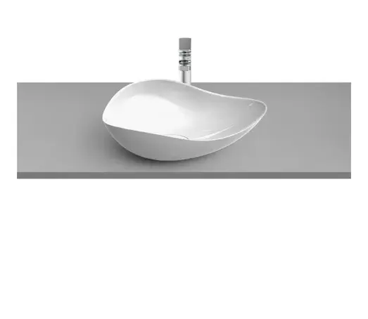 Umywalka nablatowa Ohtake 54x38 cm biały