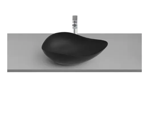 Umywalka nablatowa Ohtake 54x38 cm onyks