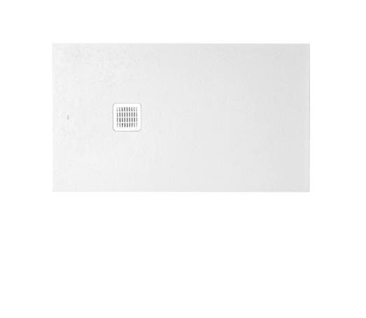 Brodzik prostokątny konglomerat Terran 100x90 cm biały