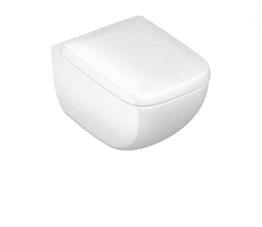 Miska WC bezkołnierzowa wisząca VIGOUR white z deską wolnoopadającą