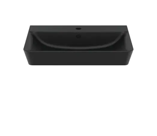Umywalka nablatowa Connect Air Cube 60 cm czarny mat