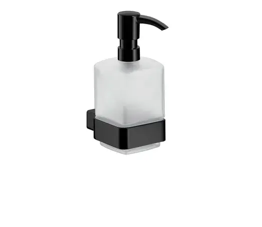 Dozownik mydła wiszący Loft czarny mat